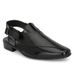 Stylish Black Leather Ethnic For Men's SKU CODE BK-888