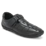 Stylish Black Rubber Sandals Leather For Men's SKU CODE BK-1501