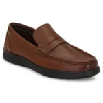 Salient Tan Stylish Leather Moccasin Shoes For Men's SKU CODE TN-2781