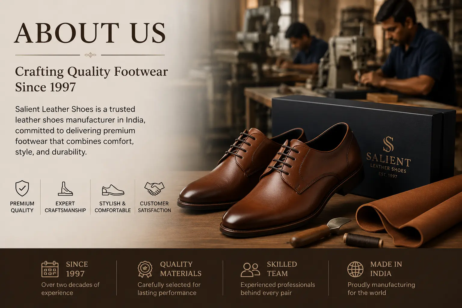 Leather Shoes Manufacturer in India 
