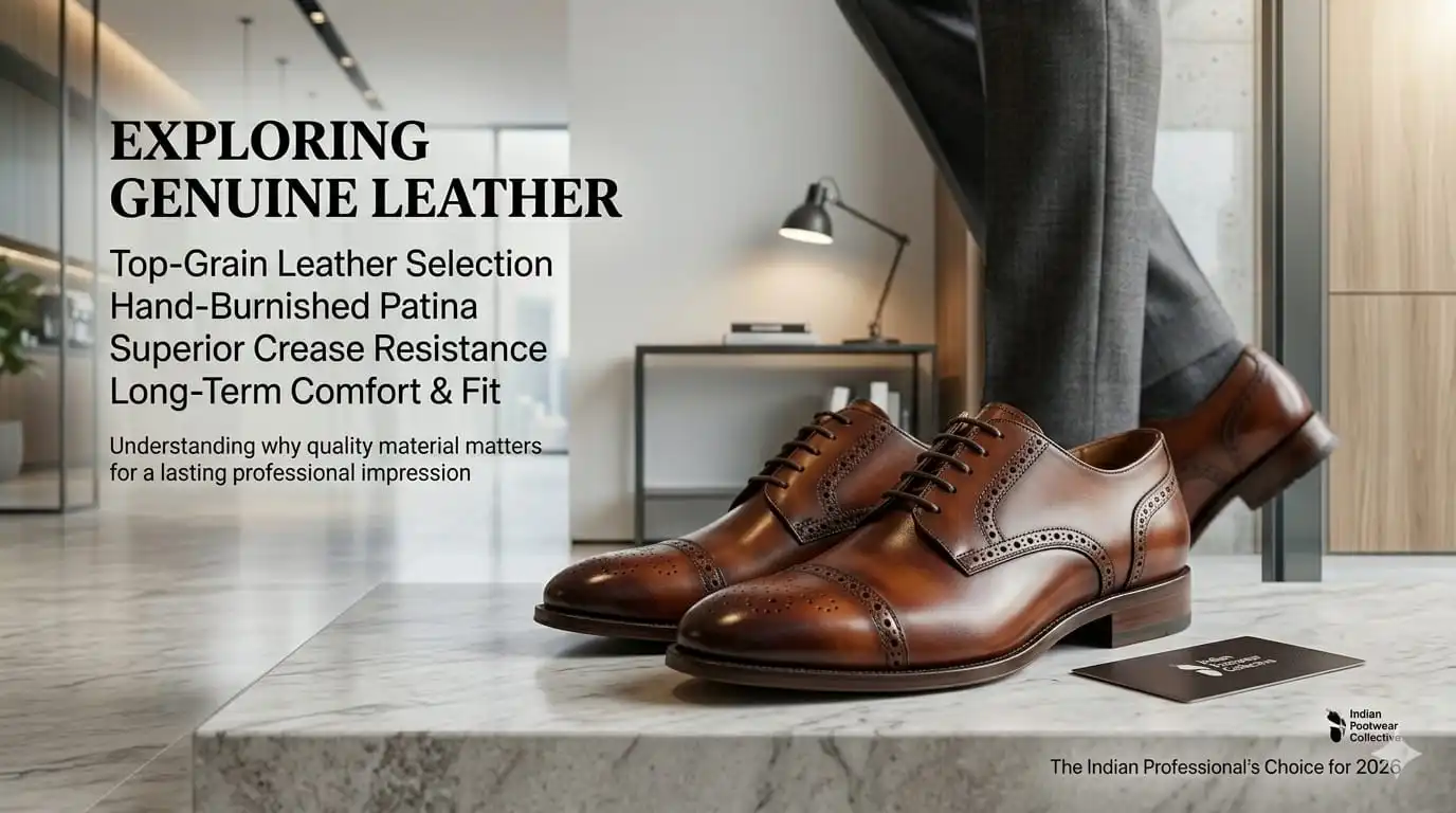Genuine leather formal shoes for men